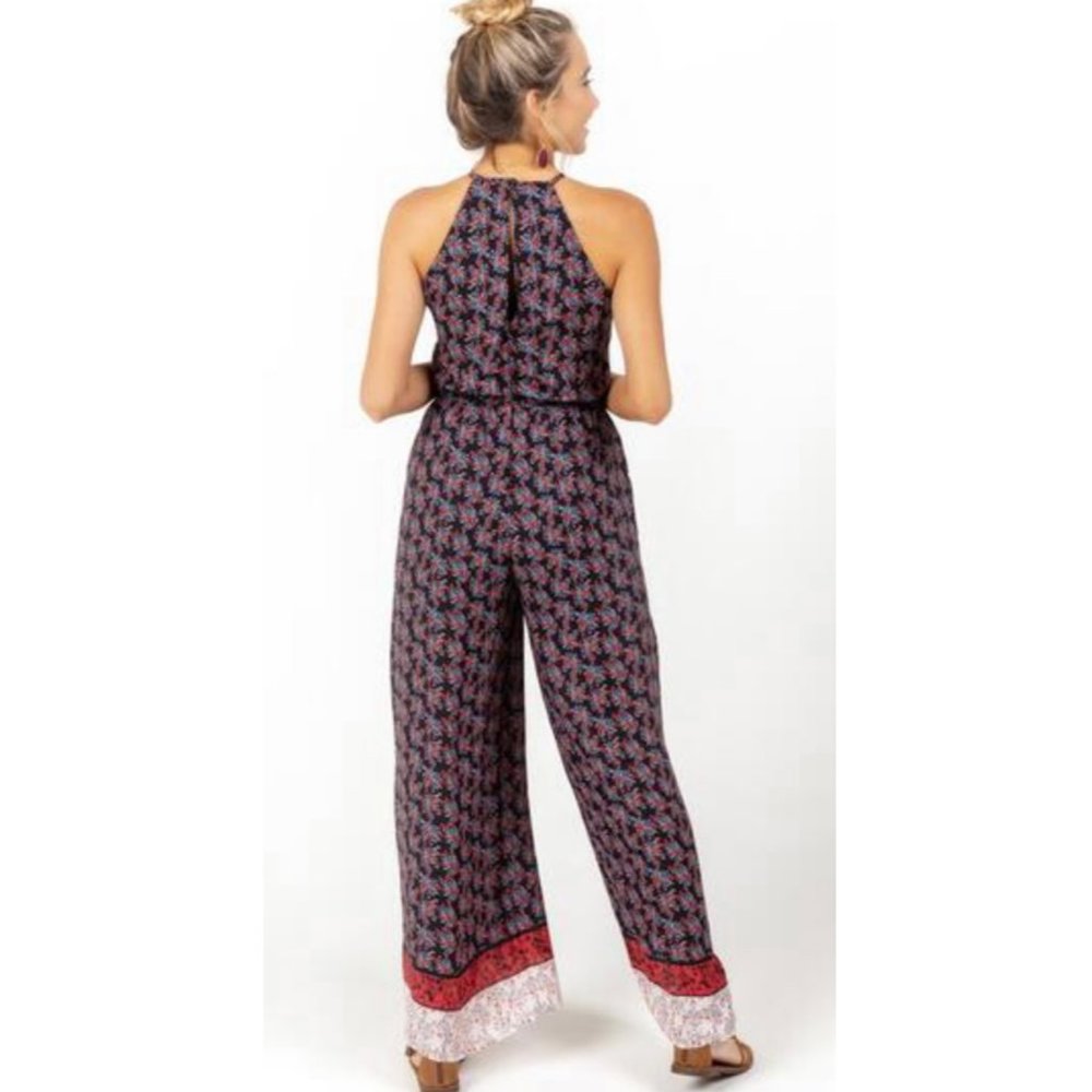 FRANCESCA'S Lisbeth Border Print Jumpsuit - Picture 4 of 10
